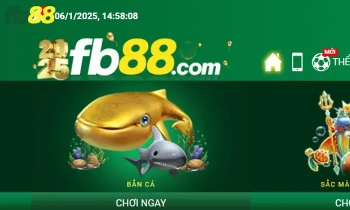 Lựa chọn trò chơi bắn cá tại FB88 để bắt đầu trò chơi