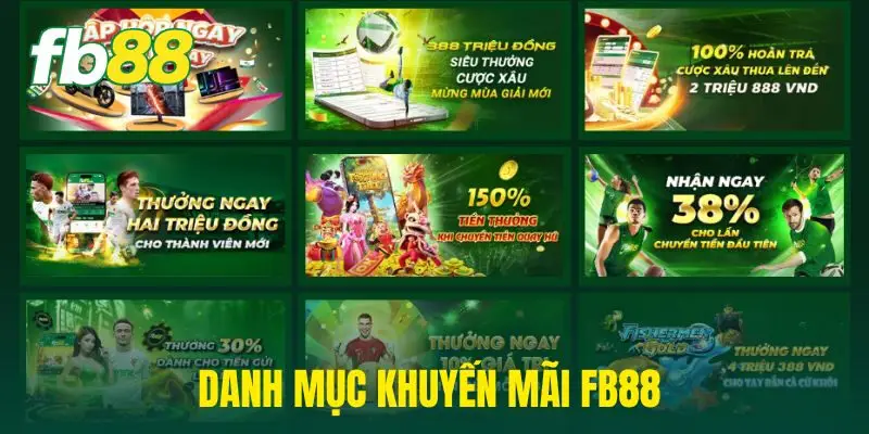 Nhà cái FB88 cung cấp nhiều khuyến mãi lớn